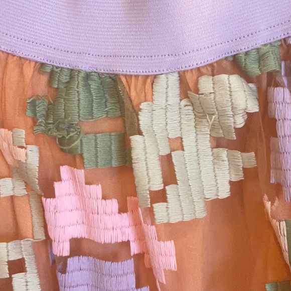 Maeve pixilated tulle maxi skirt Anthropologie - Picture 3 of 5